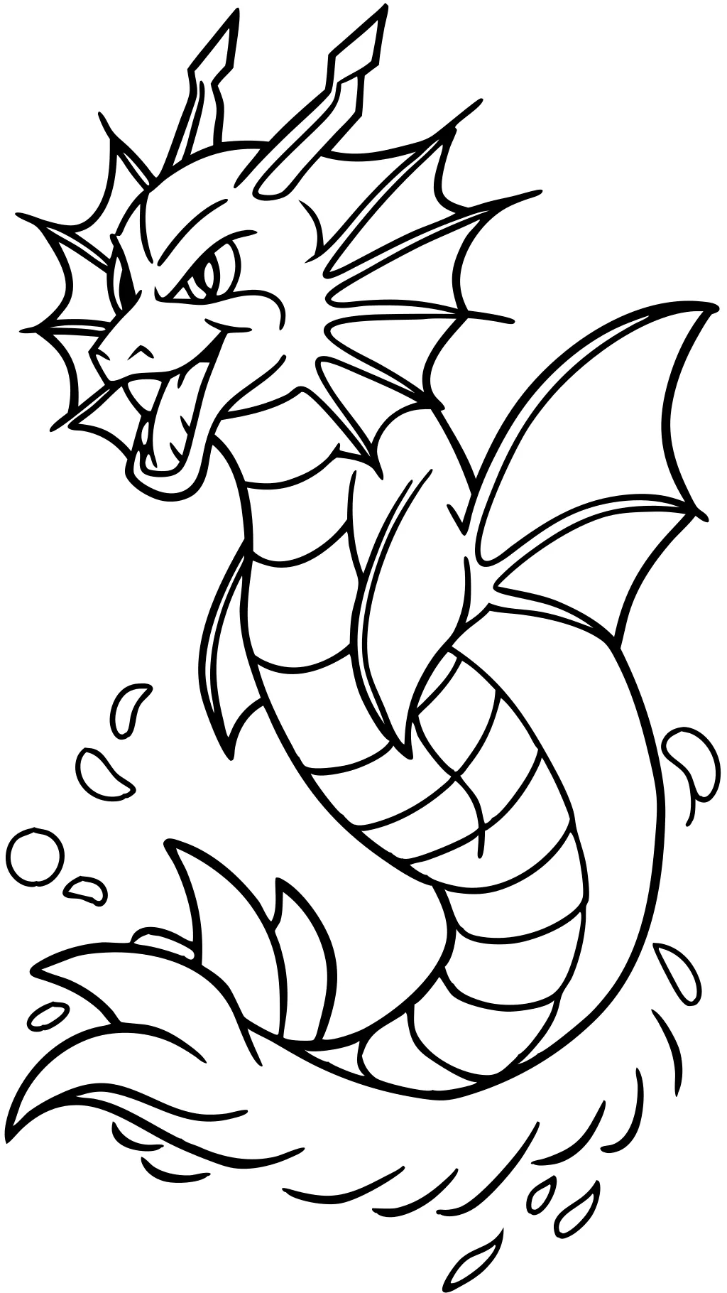 gyarados coloring page